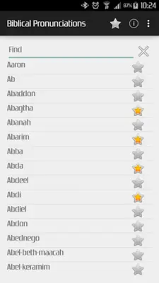 Biblical Pronunciations android App screenshot 13