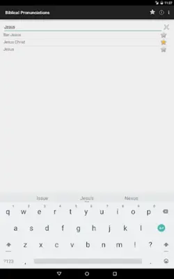 Biblical Pronunciations android App screenshot 1